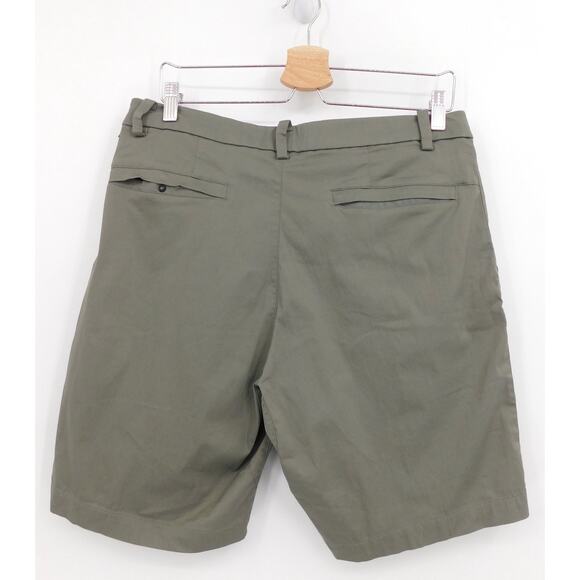 Lululemon Mens Commission Chino Shorts Slim Size 32 Office Travel Commute Gray - Picture 2 of 3